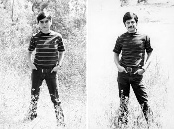 Portrait of My Father, Manuel Fernandez, 18” x 12” X 2, C-Print, 2006 Carlee Fernandez