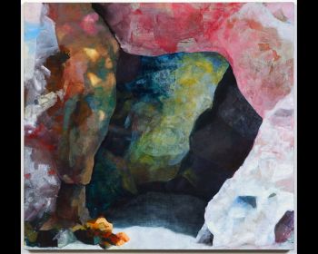 The Spiritual in Art, 2006, 44 x 48 in., Flashe on linen Mary K. Weatherford