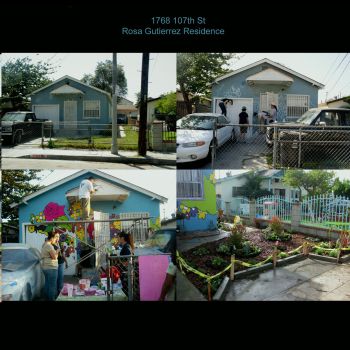Gutierrez Residence, 2009, various gardening and paint supplies, 16 x 30 x 60 ft. Edgar Arceneaux