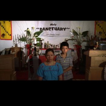 Sanctuary, 2007, 16 mm color film; 6:43 min. looped, 5.5 x 10 ft. Andrea Bowers