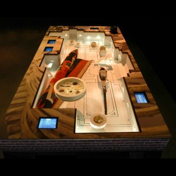The Importance of Objects (The Natural History Museum), 2005, Specimens and artifacts (video and mixed media sculptural table), 34 in. x 46 in. x 98 in. Kim Abeles