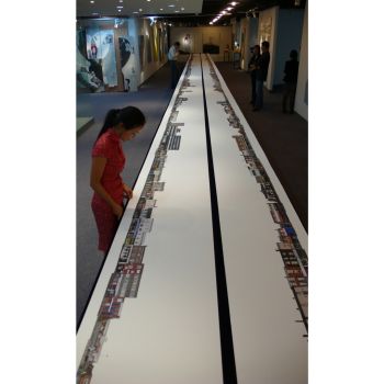 The Golden Mile, 2009, Archival digital print, 1.5 ft. x 120 ft. Kim Abeles