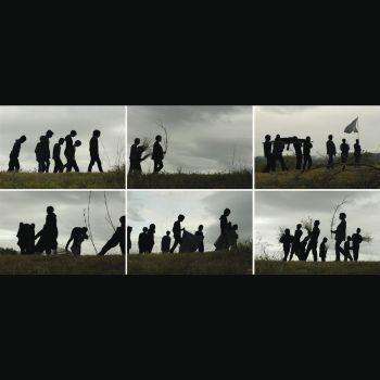 Circular Processional, 2008, Photograph/study for performance, 16 in. x 20 in. Liz Glynn