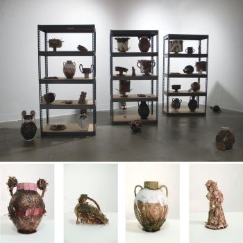 California Surrogates for the Getty, 2008, Trash, California yard waste, plaster and Victory wax, 6 ft. x 16 ft. x 10 ft. Liz Glynn