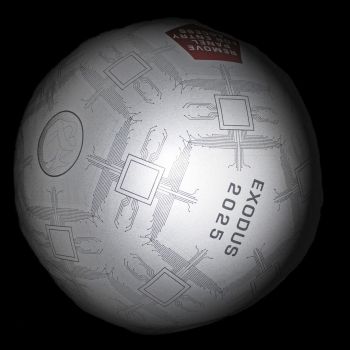 Exodus 2025, 2009, Digital image, 36 in. x 36 in. Kara Tanaka