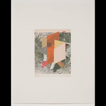 Construction (coyote), 2009, Gouache, pencil and collage on archival pigment print, 23 in. x 18.5 in. Kevin Appel