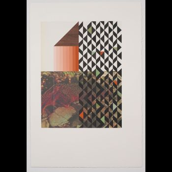 Screen (fox), 2009, Gouache, pencil and collage on archival pigment print, 38.5 in. x 26 in. Kevin Appel