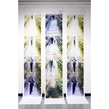 Sisyphean Act I, 2010, archival ink jet print, 170 in. x 72 in. x 2 in. Christina Fernandez