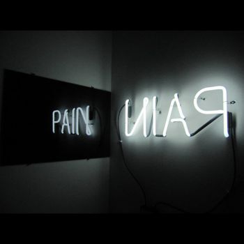 NIAP, 2010, neon and black mirror, 24 in. x 36 in. x 4 in. Martin Durazo