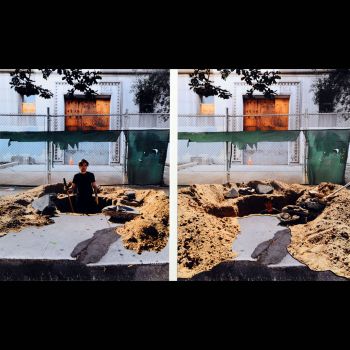 The Dig: 34 Years After Bruce Metro, 2011, hand cut c-prints on c-prints, 10 in. x 8 in. Gregory Michael Hernandez