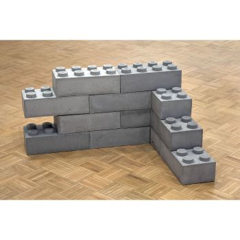 Concrete Lego, 2010, concrete, 19.75 in. x 38.75 in. x 31 in. Andrew Lewicki