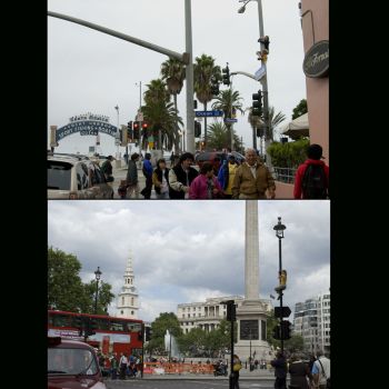 Untitled (Street Performances), 2005-2010, public intervention/performances - Los Angeles, London, 50 ft. x 6 ft. x 6 ft. Nancy Popp