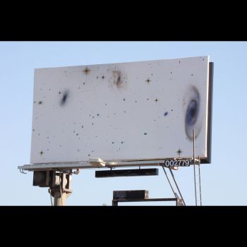 Negative Space Billboard, 2010, public billboard, 145 in. x 294 in. Mungo Thomson