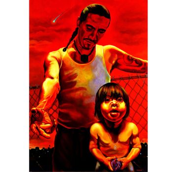 Falling Star, 2009, Acrylic on canvas, 84 in. x 57 in. x 2 in. Fabian Debora
