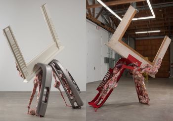 Accumulation of Mondays, 2010, Installation at Project Row Houses, 96 in. x 180 in. x 264 in. Olga Koumoundouros
