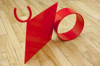 Remuda Man, 2011, powdercoated steel, 28 in. x 34 in. x 13 in. Nick Kramer