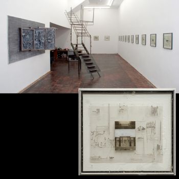 re-Siting (chapter & verse), 2008, Steel, bronze, resin, wood, paint and drawings. 12 ft. x 25 ft. x 35 ft. John David O'Brien