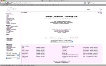 Upload .. Download .. Perform. net, 2008, website / archive, 1200 in. x 1920 in. Adam Overton