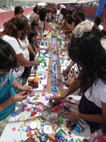 Tijuana Interactive workshop, 2011, Mixed Media/Performance, 32 in. x 30 in. x 18 ft. James Rojas