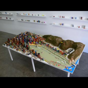 Chinatown Model, 2009, mixed medium, 30 in. x 96 in. x 48 in. James Rojas