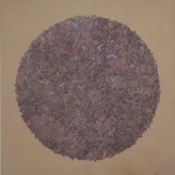 Art as Bandaid, 2011, oil on linen, 84 in. x 84 in. x 1.5 in. Kristin Calabrese