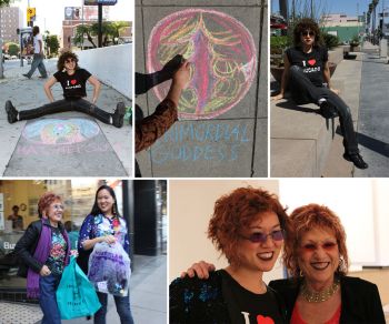 Walk of Cunts (Study After Judy Chicago); Shopping with Judy, 2011, performance and shopping Audrey Chan
