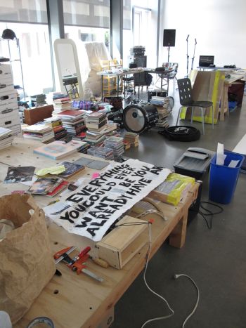 Everything You Could Ever Want & Be You Already Have & Are, 2012, 2-month durational site specific performance installation Dawn Kasper