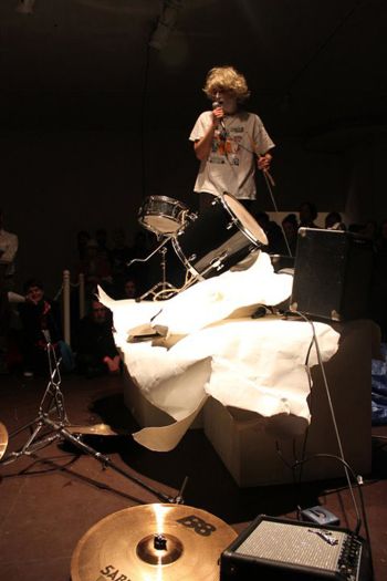 You, Me, Them, 2011, 1-hour site specific performance installation Dawn Kasper