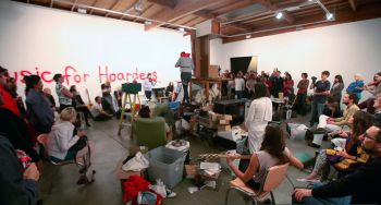 Music for Hoarders, 2010, 12-day durational site specific performance installation Dawn Kasper