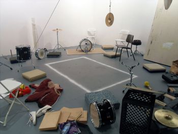 On Existence A Visual Poem A Study in Being-SP, 2010, 2-hour site specific performance installation Dawn Kasper