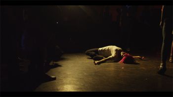 “Daggering”, Still from one Channel of 2 channel HD Raw video and sound installation, 34 min looped, 2012 Nicole Miller
