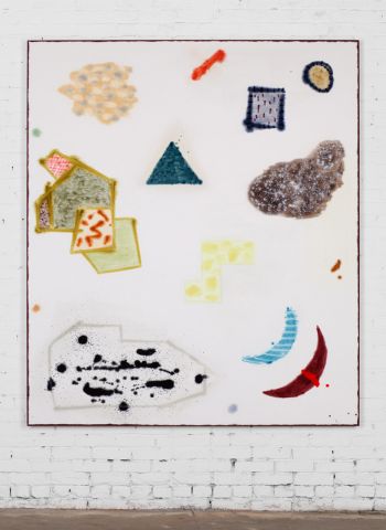 Untitled (#01-12), 2012, oil paint on canvas, 80 in. x 69 in. Rebecca Morris
