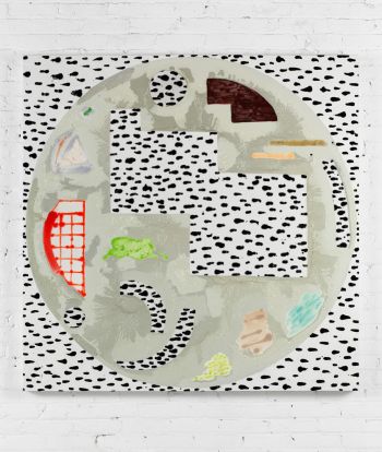 Untitled (#04-13), 2013, oil paint on canvas, 58 in. x 58 in. Rebecca Morris