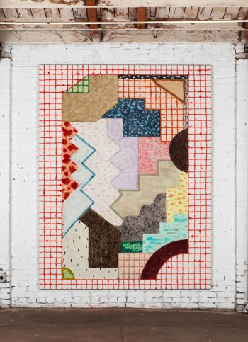 Untitled (#02-12), 2012, oil paint on canvas, 106 in. x 80.5 in. Rebecca Morris