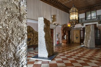 7,200 kilos of displaced concrete from the Roman Home Depot, 2011, Concrete, metal and dirt , 10 ft. x 7 ft. x 5 ft. Ruben Ochoa