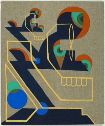 Branches, 2012, flasche on linen, 12 in. x 10 in. Eamon Ore-Giron