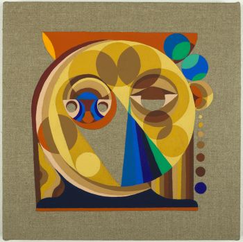 Styx, 2012, flasche on linen, 12 in. x 12 in. Eamon Ore-Giron