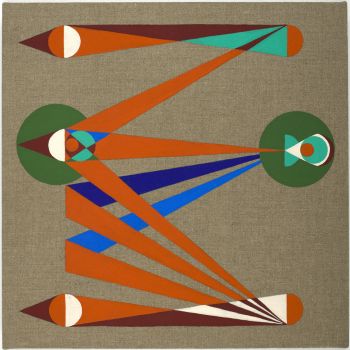 Gravitation, 2012, flasche on linen, 24 in. x 20 in. Eamon Ore-Giron