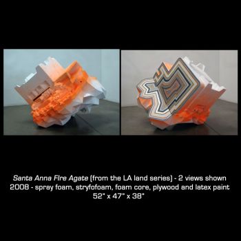 Santa Anna Fire Agate, 2008, Mixed Media, 52 in. x 47 in. x 38 in. L. Aili Schmeltz