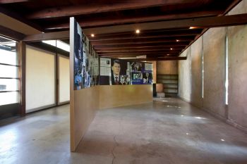 Roger Ailes: A Retrospective in Context, 2011, Photography, MDF, Video, Archival Materials, 60 in. x 216 in. x 2 in. Lincoln Tobier