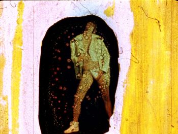 Still image from Encounters I May Or May Not Have Had With Peter Berlin, 2012, 16mm, color, sound, 14:00 min. Mariah Garnett