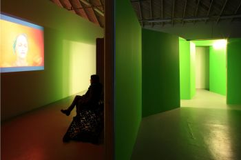 POE, 2010, three channel video/architectural installation, dimensions vary Simon Leung