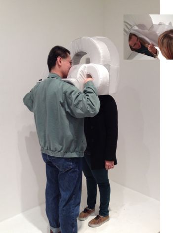 Conversation Piece 1, 2013, Fabric, Foam, Dimensions Vary Liz Nurenberg