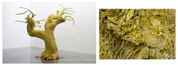 Tree Peel, 2009, latex, steel, thread,18 ft. x 12 ft. x 12 ft. Tree Peel (detail), 2009, latex, steel, thread, 18 ft. x 12 ft. x 12 ft. Jessica Rath