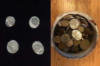 More Currency for Micronations, 2013, Pewter, 1" x 1" x .25" Jedediah Caesar