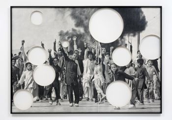 Arab Spring #2, 2013, pencil on cut paper, 72 x 102.5 inches Karl Haendel