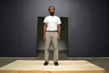 Complicit and Tacit, 2014, Honor Fraser Gallery, Los Angeles, durational performance, dimensions variable, Photo: Honor Fraser EJ Hill