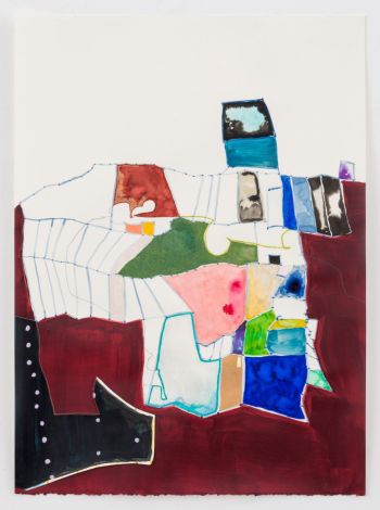 Meditation Drawing Day Two Five Oh, 2015, acrylic, ink, colored pencil, graphite on paper, 30 in. x 22 in. Alise Spinella