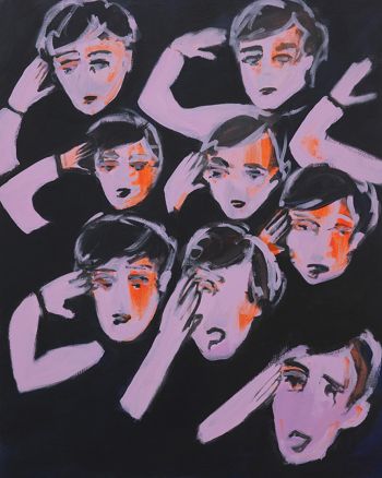 Rise, 2016, acrylic on canvas, 30 x 40 Shagha Ariannia