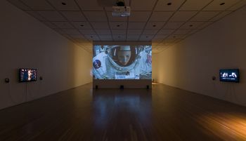 The Surface of Mars, 2016, installation view, University Art Gallery, University of California, Irvine, single-channel video, color, sound. 12:31 minutes Maura Brewer
